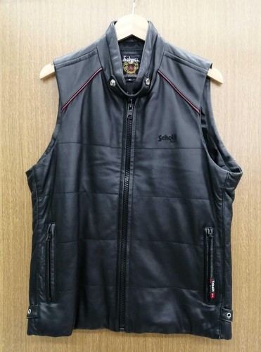 Schott leather vest sheephide - vest,