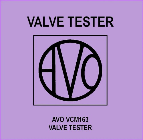 The avo vcm163 valve tube - avo,