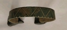 RARE BRONZE AGE EUROPE BRONZE BRACELET WITH ZIG-ZAG PATTERN 1300-600 B.C