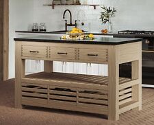 Baumhaus Three Drawer Oak Kitchen Island (CKH03B) *BASE ONLY - NO WORKTOP*