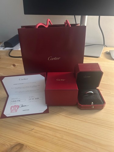 Cartier 1895 platinum wedding - cartier,