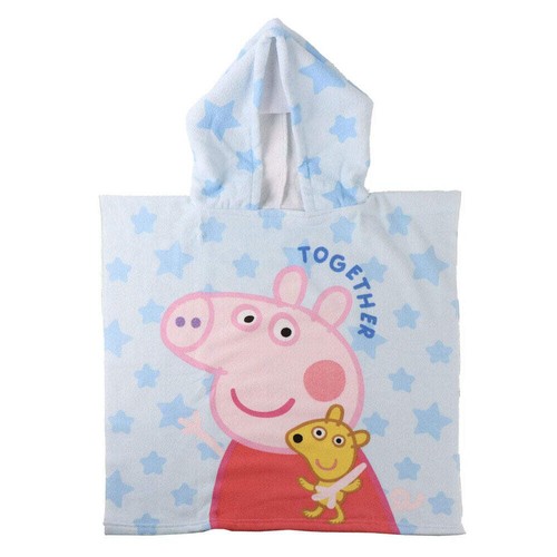 Peppa pig microfibre poncho - pig,