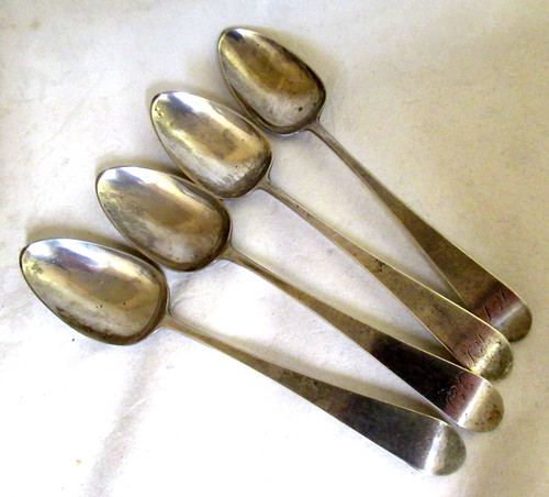 Solid silver set - -, old