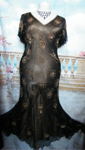 Evening dress silk gatsby - dress,
