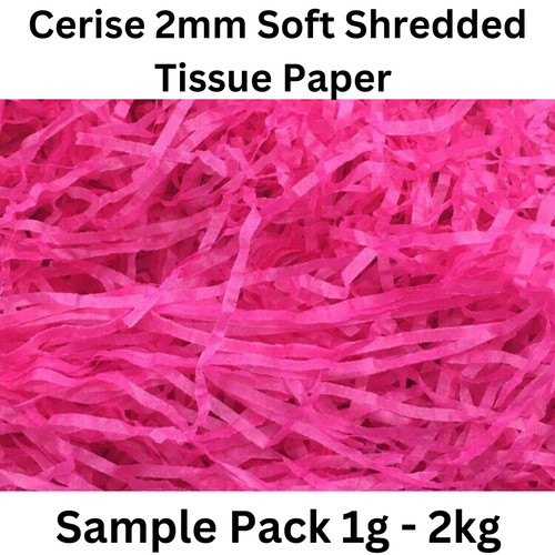 Shredded paper cerise - cerise, pink