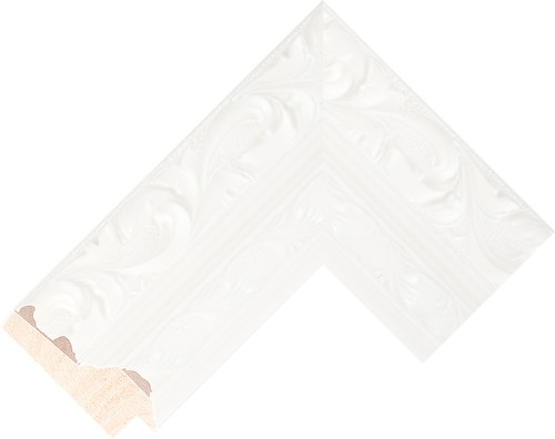 Silver ornate mirror large - ornate,