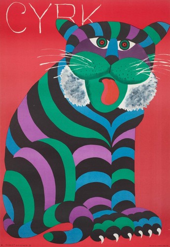 Cyrk large stripy - cat, tiger