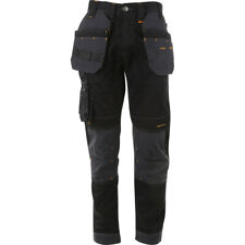 Dewalt Harrison Pro Stretch Fit Trousers Black/Grey -4 Way Worker 38 Inch - 33