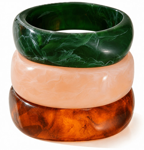 3pcs chunky acrylic resin - chunky,