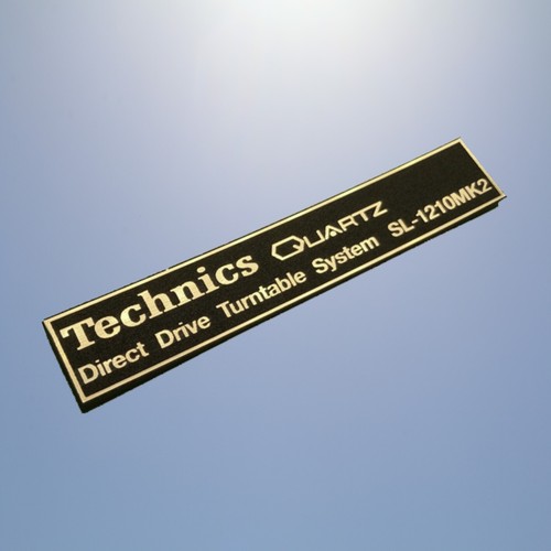 Technics 1210 mk2 emblem - 1210,