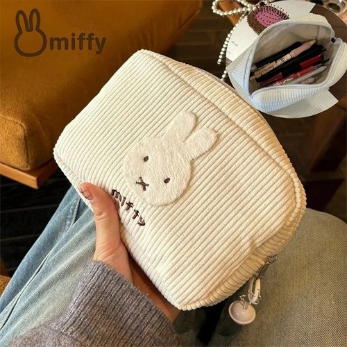 Miffy corduroy cosmetic bag - corduroy,