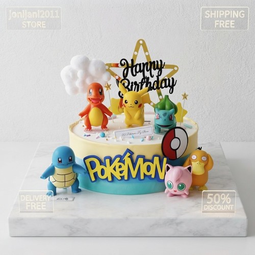 Pcs set pokemon cake - pcs/set,
