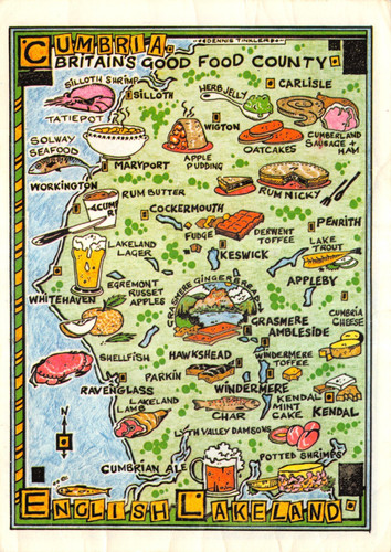 Map postcard british isles - ,
