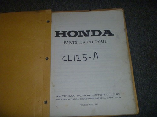 1967 1968 honda cl125a - honda,