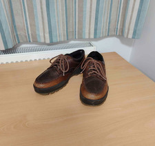ECCO - Track brown leather shoes, extremely comfortable - UK 10