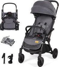 Hello-5ive Lightweight Travel Stroller Compact Pushchair with Adjustable Seat
