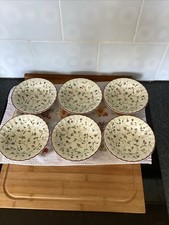 Set Of 6 Staffordshire Oakwood Cereal/dessert Bowls