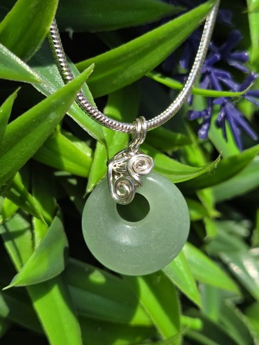 Necklace earrings green - green, agate