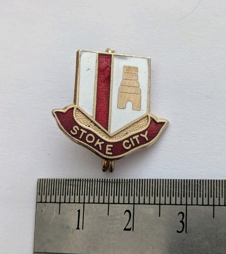 Stoke city vintage enamel pin - stoke,