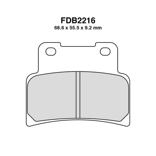 Pair ferodo fdb2216p brake - pair, of