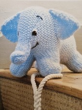 Toddler Aran knitting pattern  Elephant Easy Knit appx 27cm high (740)