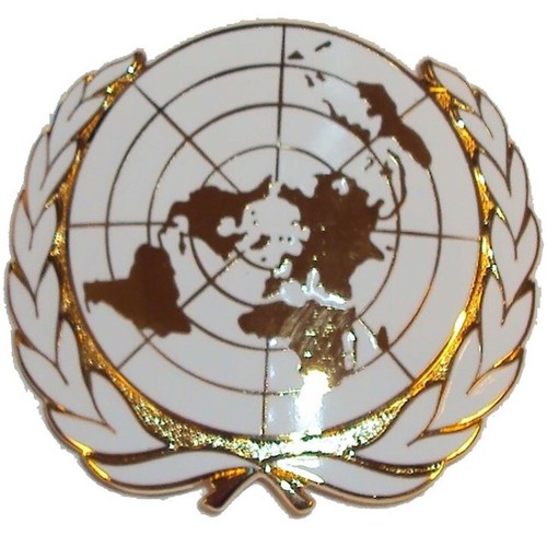 United nations beret cap badge - nations,
