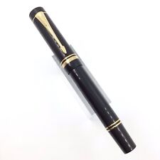 Parker Duofold Centennial Black Fountain Pen 18k Gold Medium Nib, VGC