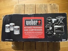 Weber Gas Cartridge (3-Pack) - Disposable for Butane/Propane Gas, 3 Pack 
