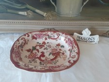 Rare Mason's Mandalay Red Open Serving Dish - Hand Painted - 1st Quality