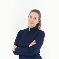 Pure Ladies Lined Zip-Neck