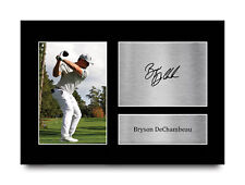 Bryson DeChambeau Cool Gift Idea Framed Autograph Picture Print for Golf Fans