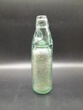 J Kerswell Exeter Codd Bottle Victorian Aqua Glass 22 Cm Tall 