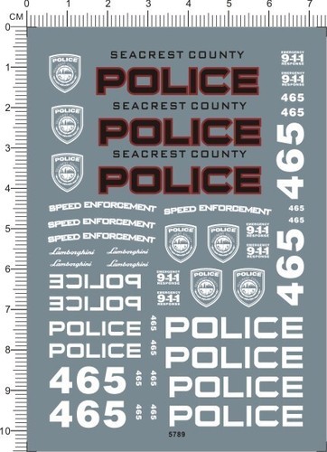 Water slide decals 24 - water, 1/24