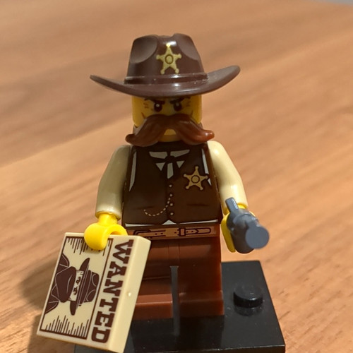 Lego cowboy sheriff minifigure - lego,