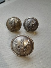 3 x Military button Polish