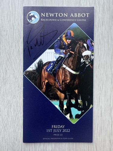 Paul nicholls signed racecard - paul,