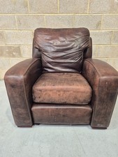 Vintage Brown Leather Armchair