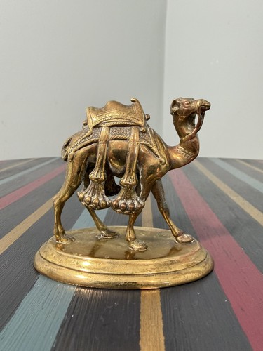 Vintage brass rajasthani camel - vintage,
