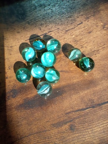 Vintage clear glass - , marbles