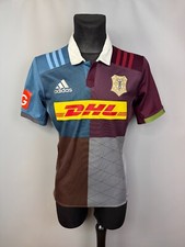 HARLEQUINS 2016 2017 HOME JERSEY 150th ANNIVERSARY RUGBY SHIRT ADIDAS SIZE M