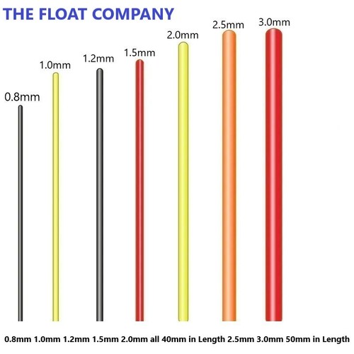 Solid pole float tips - tips, (50s)