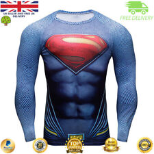 Mens Compression Top Workout cross fit MMA Cycling Running High Quality Cosplay