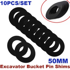 10PCS 50MM Excavator Bucket Pin Shims For Skid Steer Cat Bobcat Deere Komatsu