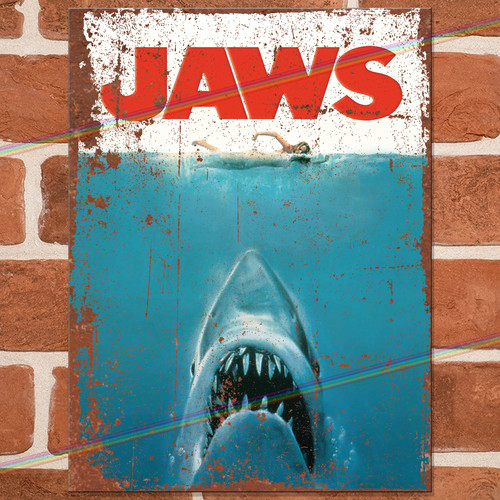 Jaws movie metal signs - movie,
