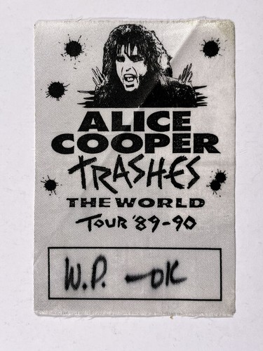 Alice cooper backstage pass - cooper,