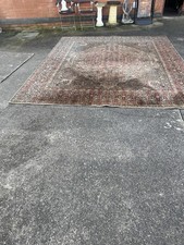 Antique very large wool area - antique,