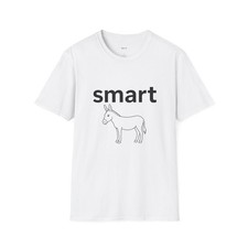 Funny smart donkey t - funny/smart, t-shirt