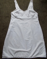 Ladies White polyester/cotton