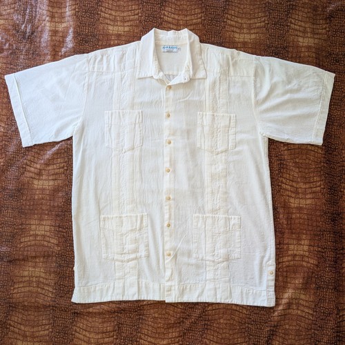 Lush 100 cotton guayabera - cotton,