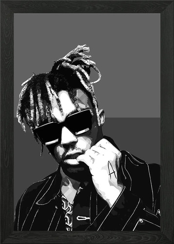 Juice wrld portrait framed - juice,